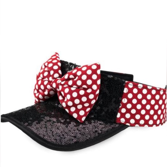 Disney Parks Minnie Mouse Sequin Visor Hat - Size Adult - Picture 2 of 8
